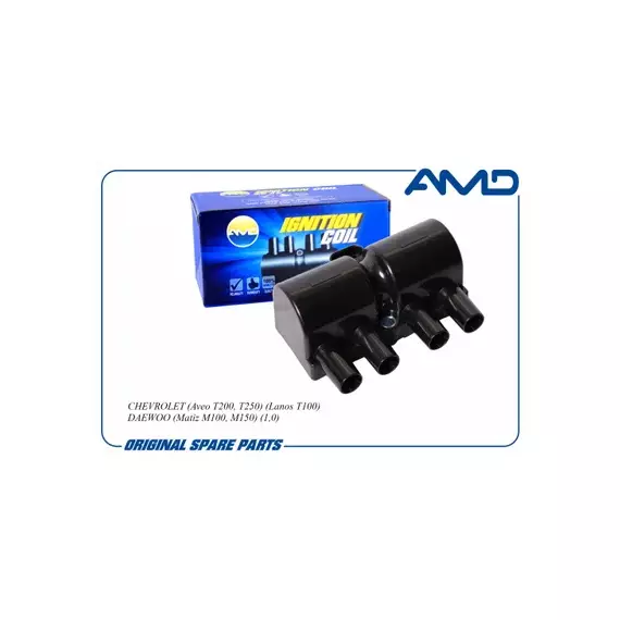 Катушка зажигания CHEVROLET Aveo (T200, T250) (Lanos T100) DAEWOO (Matiz M100, M150) (1,0) OPEL (Antara) (2.4) (Z24XE) (2007-) 3-х конт.