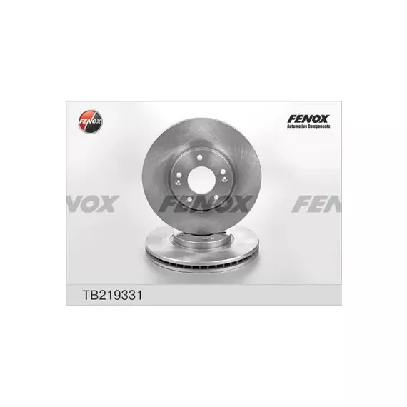 Диск тормозной Hyundai i40, ix35, Sonata, Tucson, Kia Sportage 04-, FENOX TB219331