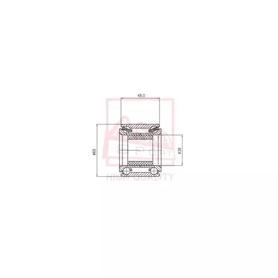 ASVA ПОДШИПНИК СТУПИЧНЫЙ DAC38650252-48
