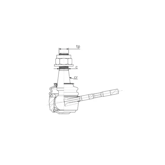 Опора шаровая RENAULT DUSTER 17- лев/прав.