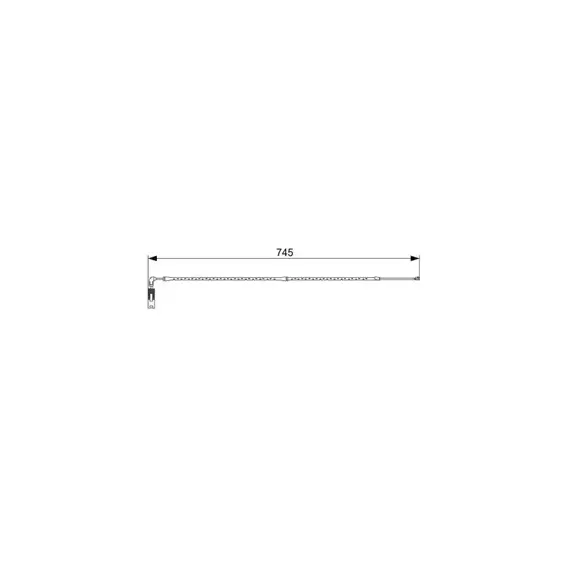 QBWS0244=23951F [34353411756] !датчик износа колодок перед. BMW X3 all 04> L=745