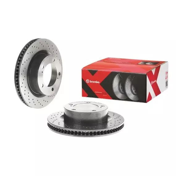 Диск тормозной ПЕРФОРИРОВАННЫЙ LAND CRUISER J200 LX570 08- перед.