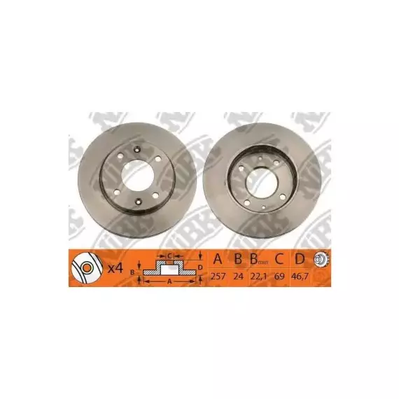 ДИСК ТОРМОЗНОЙ ПЕРЕДНИЙ ПЕРЕДН HY ELANTRA 1 6 2 0L 00 06 MATRIX 1 6 1 8L 01 08 KI CERATO SPECTRA