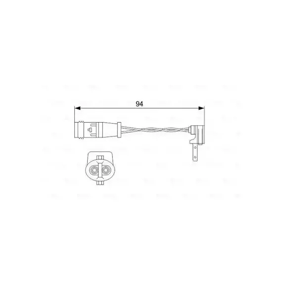 Датчик износа тормозных колодок MERCEDES A (W169),B (W245) (04-) передний BOSCH