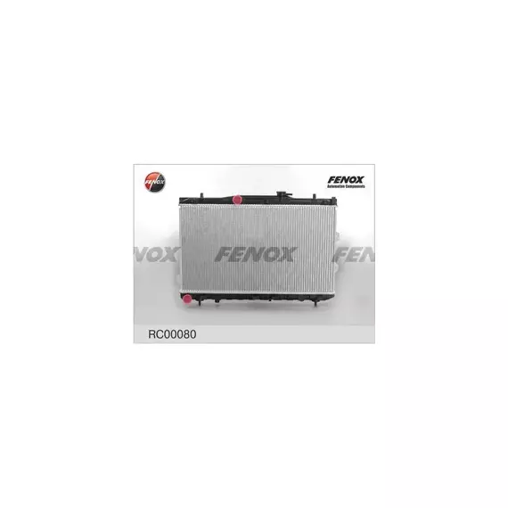 m/1377108/FENOX/Радиатор охлаждения Kia Cerato, Spectra 1.6, 2.0 04- MT 668x376x16, паяный