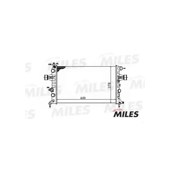 Радиатор (механическая сборка) OPEL ASTRA G 1.4-2.2 98-06) (NISSENS 630041) ACRM034