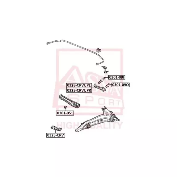 Тяга задняя HONDA HONDA CIVIC 1991-1995 EG/EH/MA HONDA CIVIC EG/EH/MA 1991-1995 HONDA CR-V 1996-2002