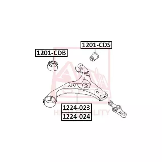 САЙЛЕНТБЛОК ПЕРЕДНЕГО РЫЧАГА ПЕРЕДНИЙ HYUNDAI ACCENT III MC (2005-2010) HYUNDAI I30 (2007-2012) KIA RIO II (2005-2011) KIA CEED (2007-2012)