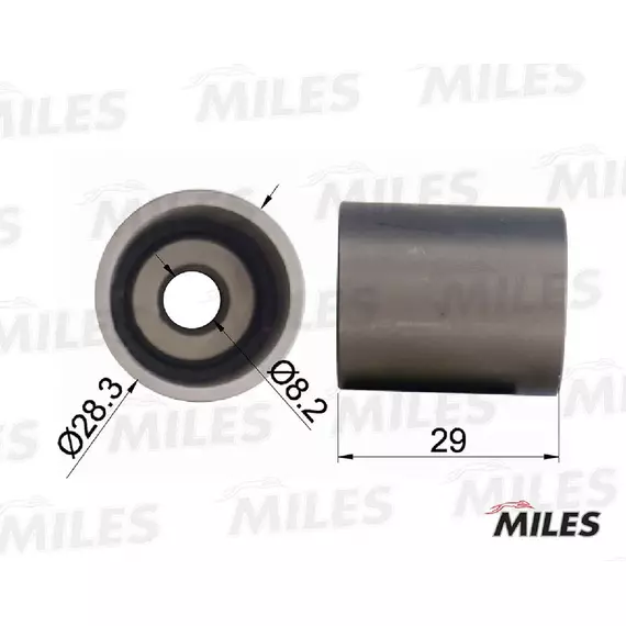 Ролик ремня ГРМ AUDI A3/4/6 G4 BORA VW PASSAT 1.6D/1.8T/1.9D AG02026 - MILES арт. AG02026