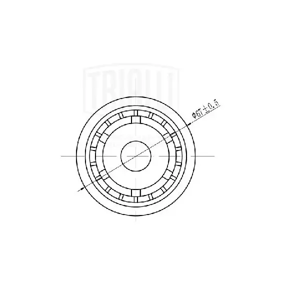 Ролик приводного ремня для автомобилей Ford Focus III (11-)/Kuga (13-) 1.5T/1.6i (только ролик), CM 5663