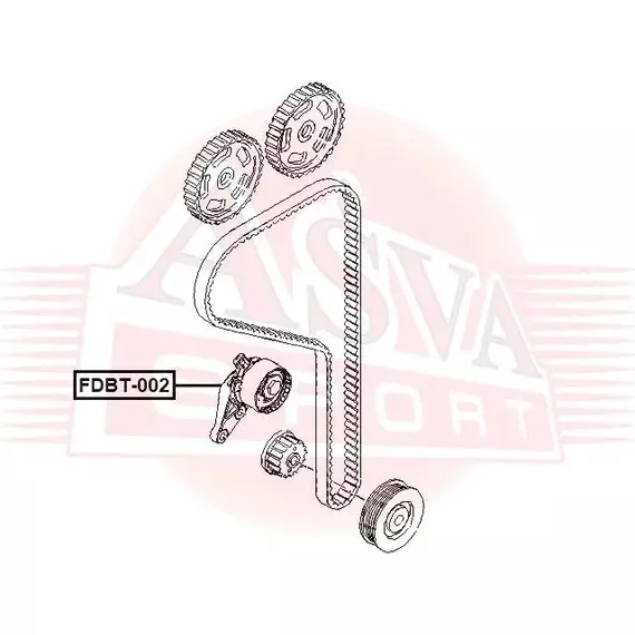 Натяжитель ремня грм перед Asva FDBT-002 - ASVA арт. FDBT-002