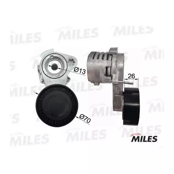Натяжитель ремня приводного bwm x5 e60 e65 e90 n52 53 Miles AG00309 - Miles арт. AG00309
