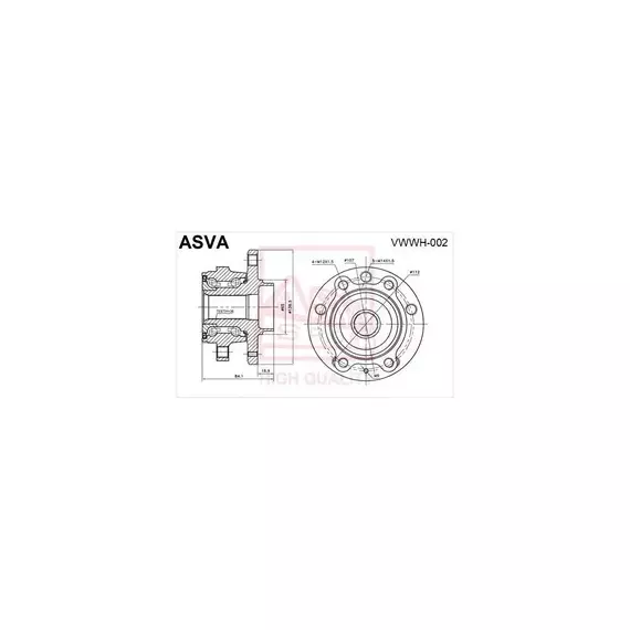 Ступица передняя с магнитным кольцом абс SKODA OCTAVIA 1Z3 2004<