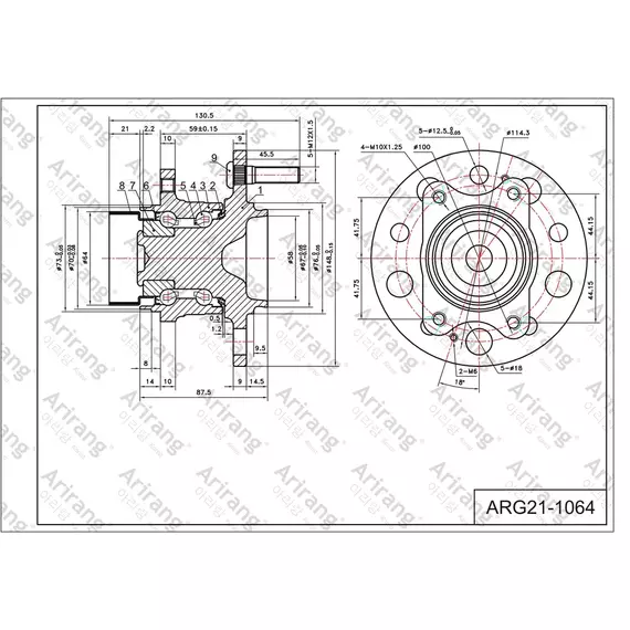 Ступица Arirang ARG211064