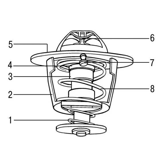 Термостат VW TRANSPORTER T4 (90-)/PASSAT B3/B4 (93-) (термоэл.) (87 С) - Luzar арт. LT 1813
