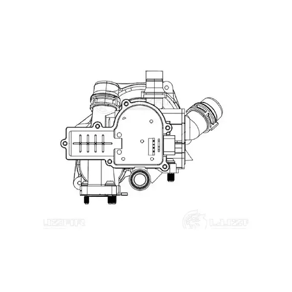 N/50453233/LUZAR/Термостат для а/м Skoda Octavia A7 (13-)/Audi A6 (C7) (11-) 1.8T/2.0T (с корпусом) (LT 1811)
