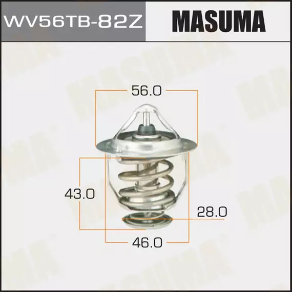 Термостат Toyota Auris, Avensis (T250), Camry (V30, V40), RAV 4 MASUMA - Masuma арт. WV56TB82Z